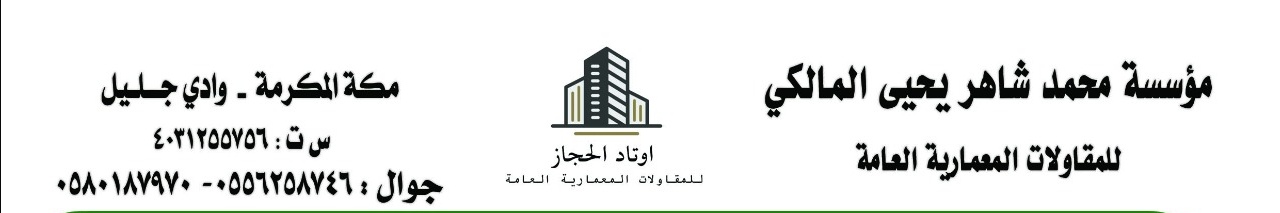 مؤسسة محمد شاهر يحي المالكي للمقاولات المعمارية العامة